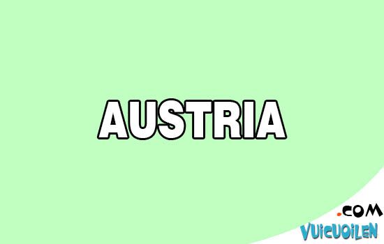 Nước Áo tiếng anh là gì