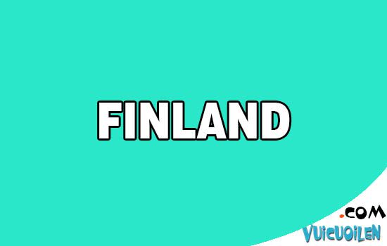 Nước Phần Lan tiếng anh là gì