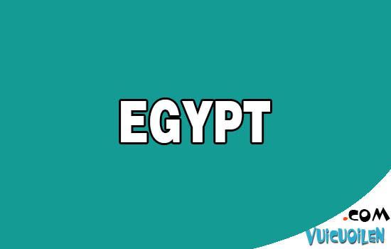 Nước Ai Cập tiếng anh là gì