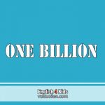 Số 1 tỉ tiếng anh là gì