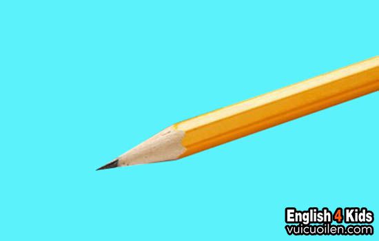 Cái bút chì tiếng anh là gì