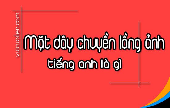 Mặt dây chuyền lồng ảnh tiếng anh là gì