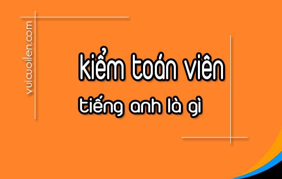 Kiểm toán viên tiếng anh là gì