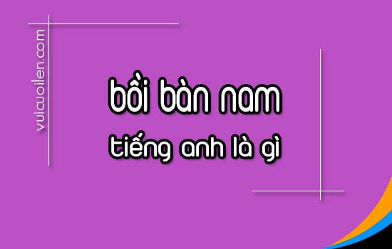 Bồi bàn nam tiếng anh là gì