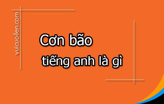 Cơn bão tiếng anh là gì