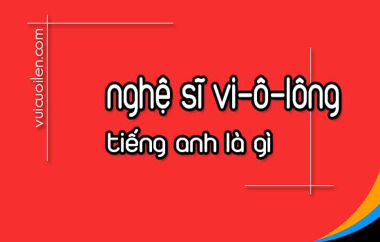 Nghệ sĩ vi-ô-lông tiếng anh là gì