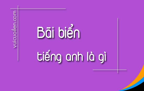 Bãi biển tiếng anh là gì