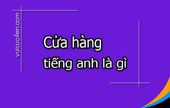 Cửa hàng tiếng anh là gì