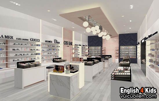 Cửa hàng trưng bày tiếng anh là gì