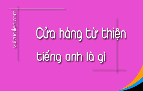 Cửa hàng từ thiện tiếng anh là gì