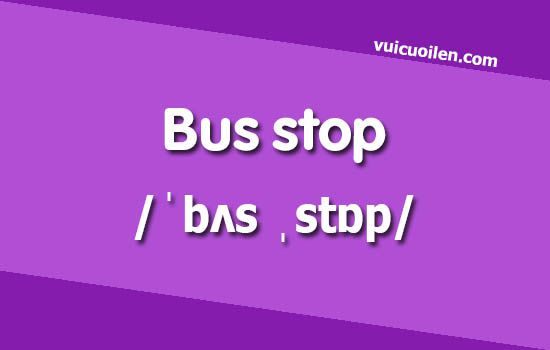 Điểm dừng xe buýt tiếng anh là gì