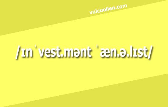 Nhà nghiên cứu đầu tư tiếng anh là gì