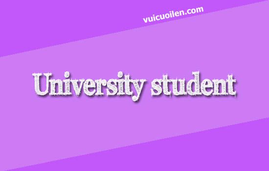 Sinh viên đại học tiếng anh là gì