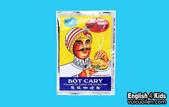 Bột cà ri tiếng anh là gì