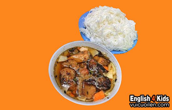 Bún chả tiếng anh là gì