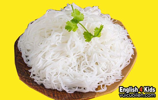 Bún tiếng anh là gì