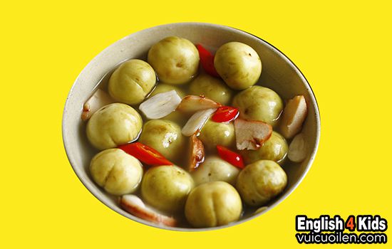 Cà muối tiếng anh là gì