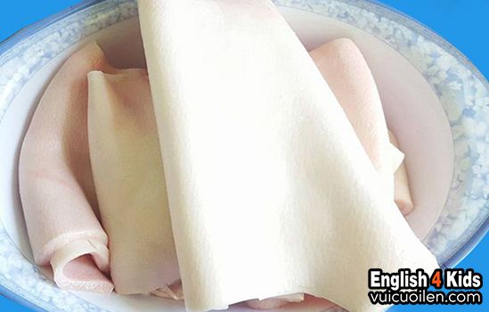 Da lợn tiếng anh là gì