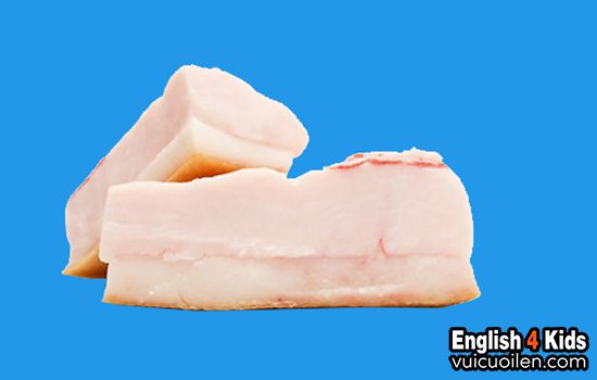 Mỡ lợn tiếng anh là gì