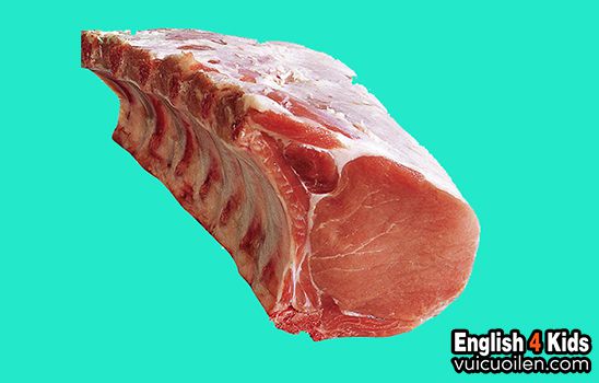 Thịt cốt lết tiếng anh là gì