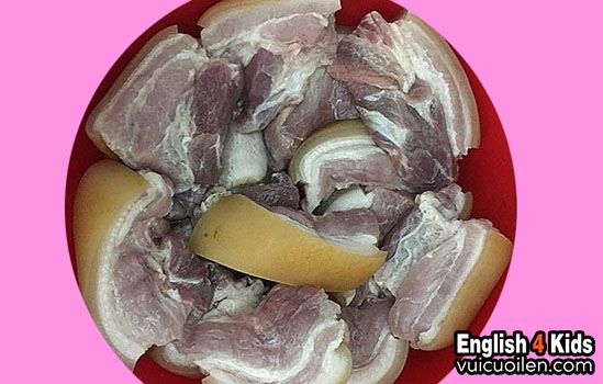 Thịt lợn rừng tiếng anh là gì