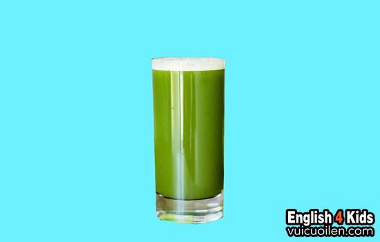 Nước ép bí đao tiếng anh là gì