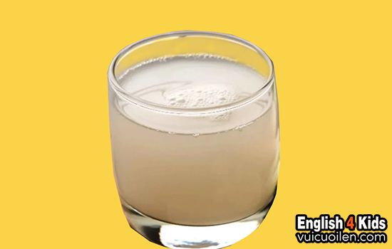 Nước ép củ cải trắng tiếng anh là gì