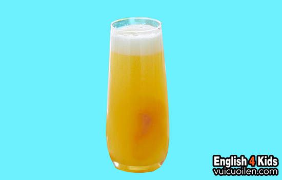 Nước ép quả đào tiếng anh là gì