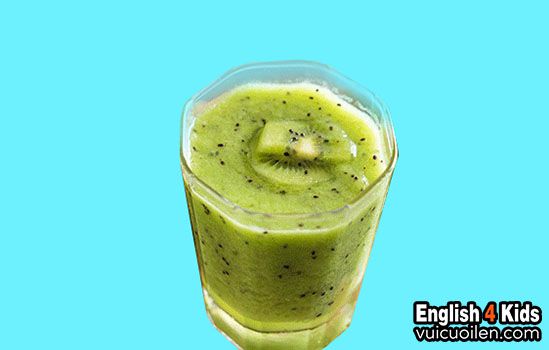 Nước ép kiwi tiếng anh là gì