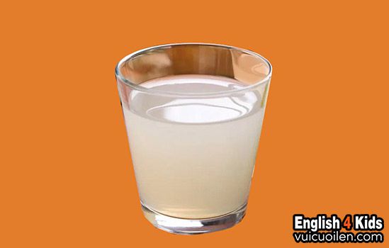Nước ép lê tiếng anh là gì