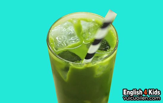Nước ép rau má tiếng anh là gì
