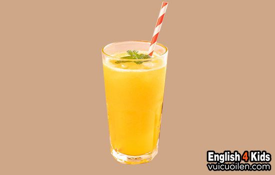 Nước ép xoài tiếng anh là gì