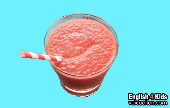 Sinh tố cà chua tiếng anh là gì
