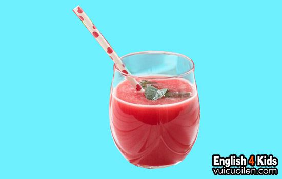 Sinh tố dưa hấu tiếng anh là gì