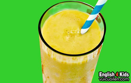 Sinh tố khoai tây tiếng anh là gì