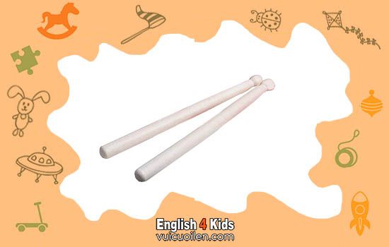 Cái dùi trống tiếng anh là gì