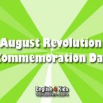 Ngày Cách mạng tháng 8 tiếng anh là gì