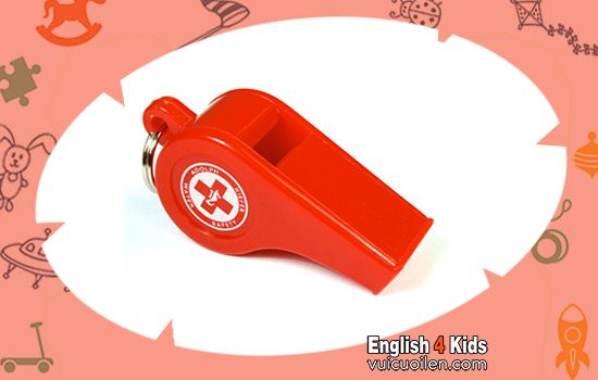 Cái còi tiếng anh là gì