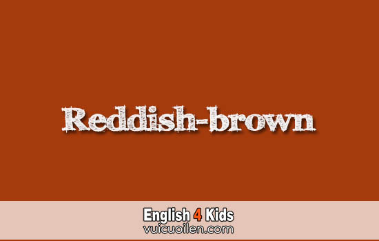 Reddish-brown tiếng anh là gì